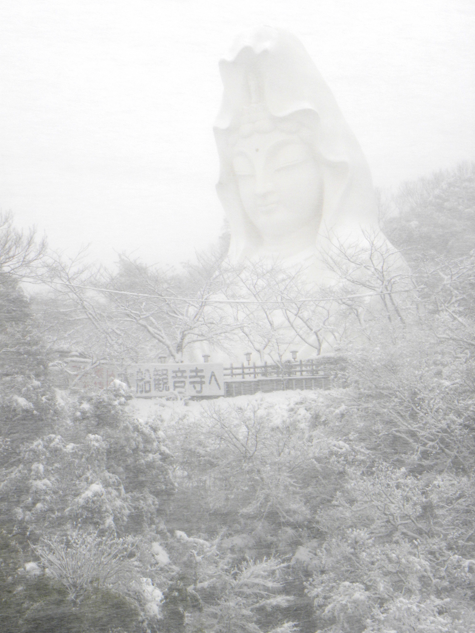 Ofuna Kannon in Snow Storm